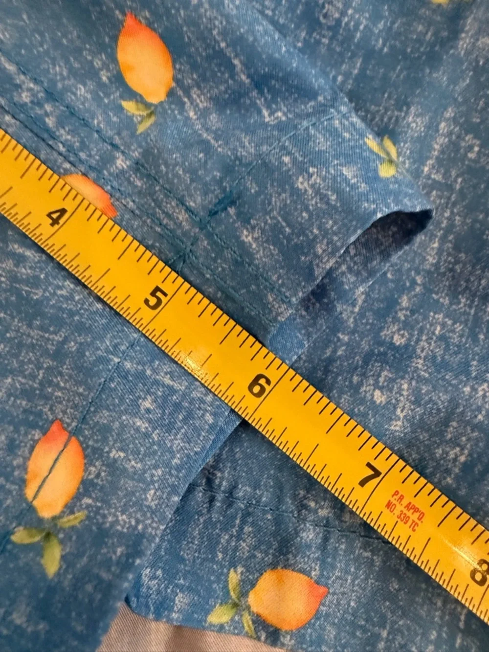 Trunks Surf & Swim Sano Chambray Lemons Swim Trunks NWT